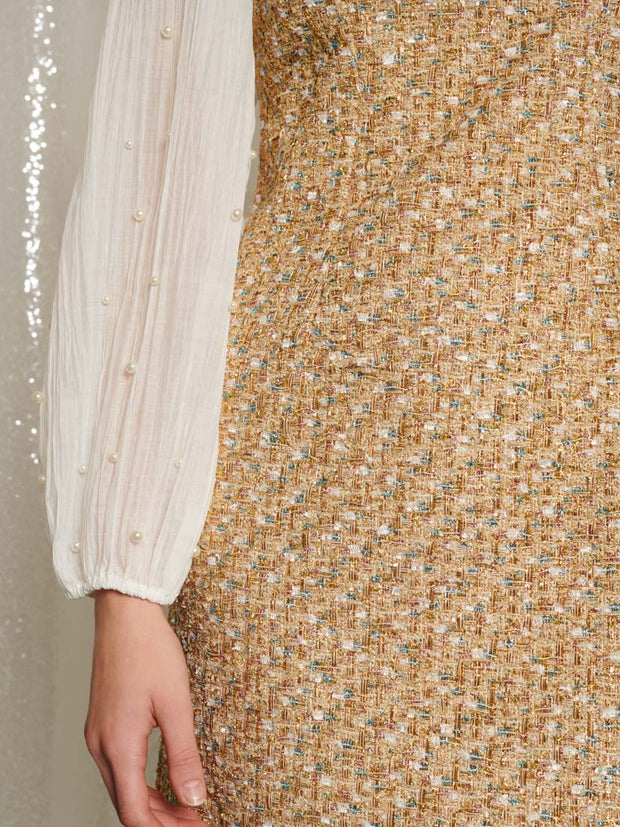 <b>DREAM</b> Sparkle Storm Tweed Mini Dress