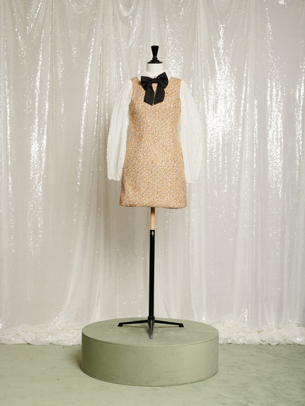 <b>DREAM</b> Sparkle Storm Tweed Mini Dress