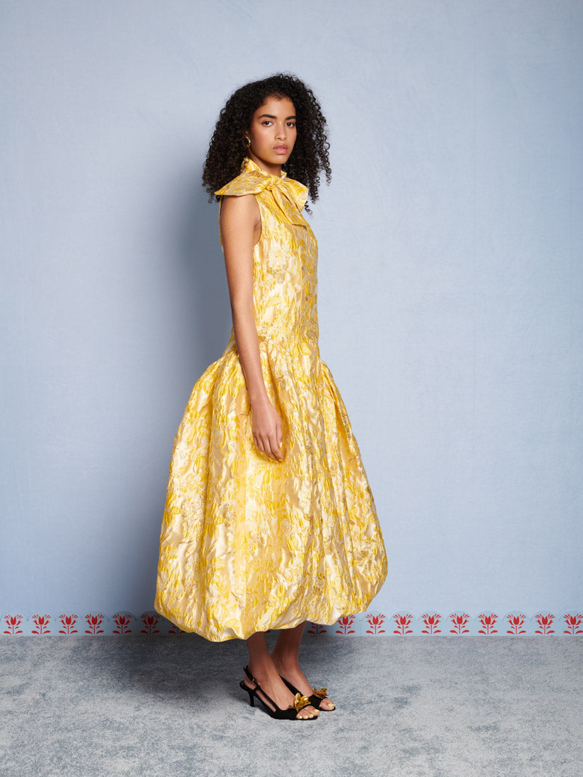 DREAM Ochre Jacquard Midi Dress – Sister Jane (EU)