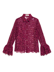<b>DREAM</b> Quill Lace Ruffle Blouse