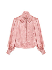 <b>DREAM</b> Satin Hour Bow Blouse