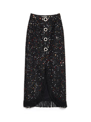 <b>DREAM</b> Confetti Crew Tweed Midi Skirt