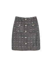 <b>DREAM</b> Parlour Tweed Midi Skirt