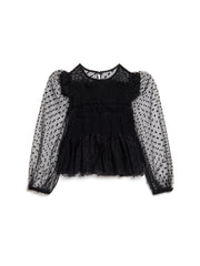 <b>DREAM</b> Interval Polka Dot Top