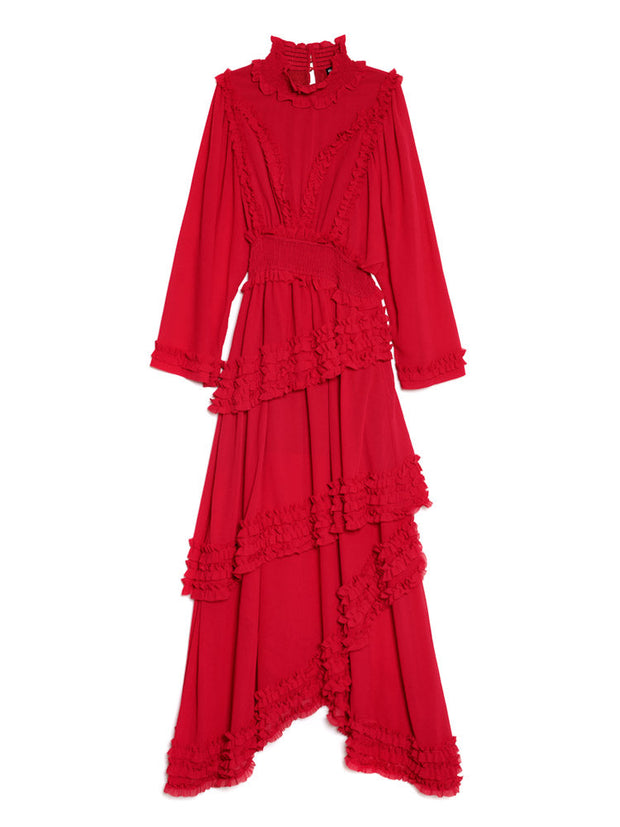 Augustine Maxi Ruffles Dress