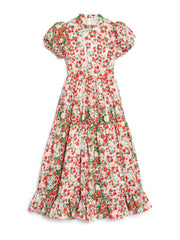 <b>DREAM</b> Charm Floral Jacquard Midi Dress