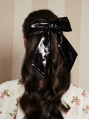 Lunette Hair Bow Coal Black / Z