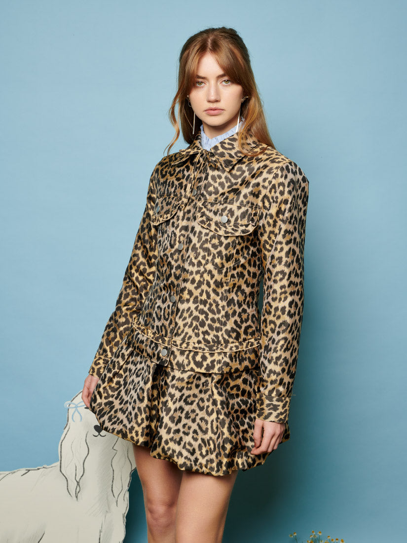 Lola Leopard Jacquard Jacket – Sister Jane (EU)