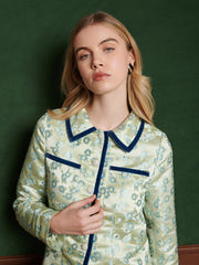 Marjorie Jacquard Jacket Smoke Green / Z