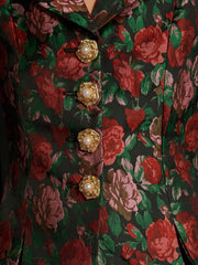 Fantasy Jacquard Cropped Blazer Coal Black / Z