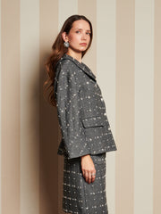 Parlour Tweed Jacket Dark Grey / Z
