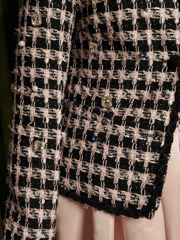 Spectacle Tweed Jacket Houndtooth Black / Z