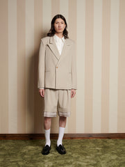 Drew Wrap Blazer Mushroom Grey / Z