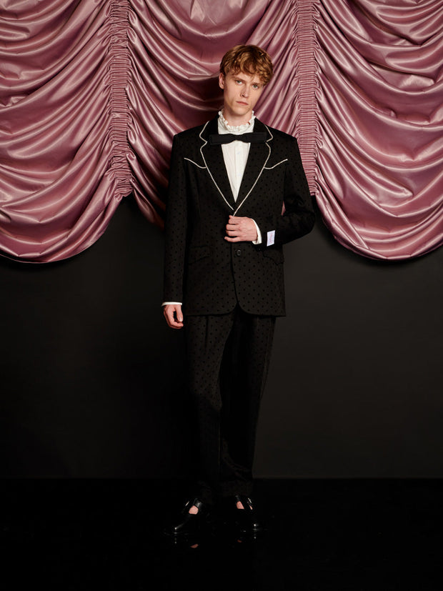 Frankie Polka Dot Single Breasted Blazer