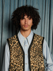 Ward Leopard Vest Leopard Tan / Z