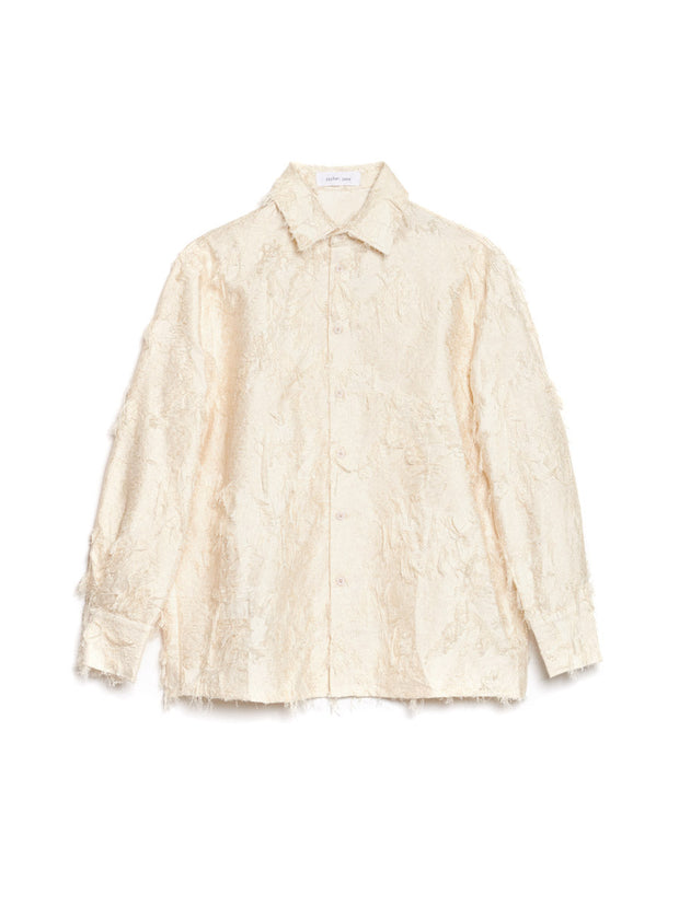 Lens Frayed Overshirt