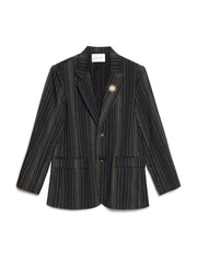 Richie Stripe Single Breasted Blazer