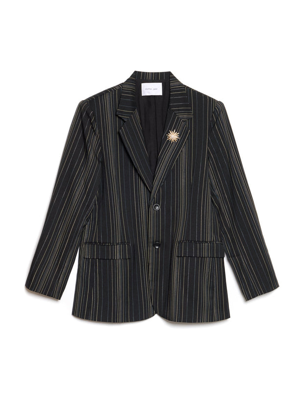 Richie Stripe Single Breasted Blazer