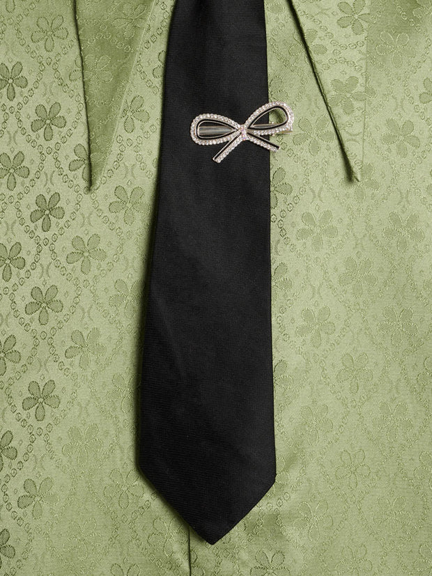 Prince Tie and Clip Coal Black / Z