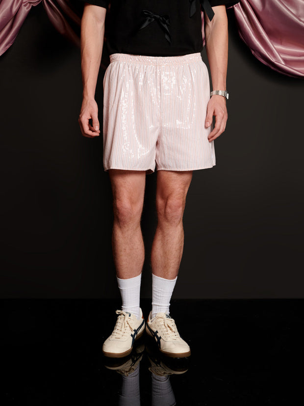 Rowan Sequin Stripe Shorts