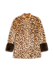 Malone Faux Fur Leopard Coat