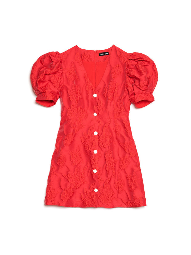 Tansy Jacquard Mini Dress