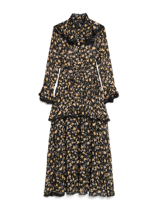 Windswept Floral Maxi Dress