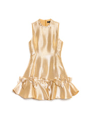 Shimmy Bow Mini Dress