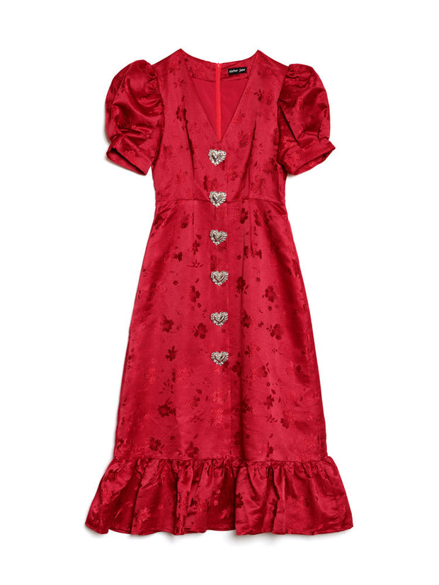 Carnival Hearts Midi Dress