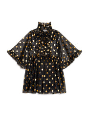 Swing Spot Organza Mini Dress