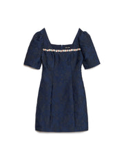 Frame Jacquard Mini Dress