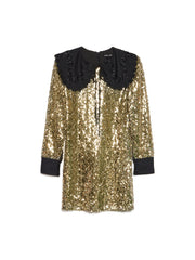 Gold Diamonds Mini Dress