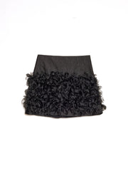 Plume Organza Mini Skirt