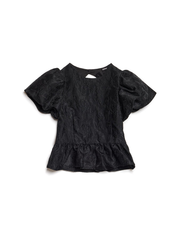 Screenplay Jacquard Bow Top