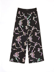 Ripple Bow Embellished Trousers