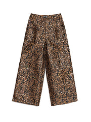 Cherie Leopard Jacquard Trousers