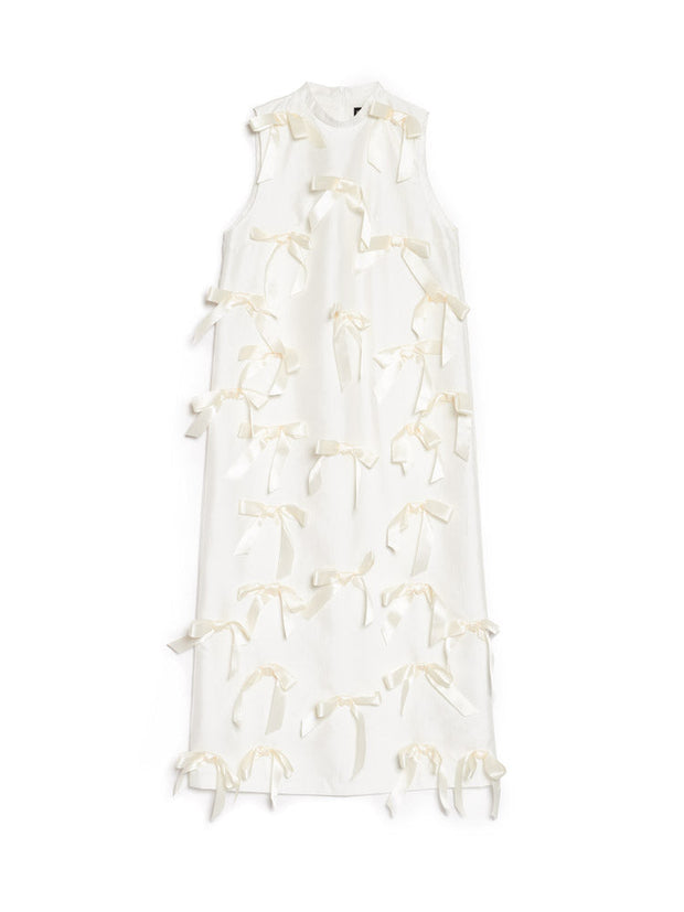 Snowdrop Bow Midi Dress