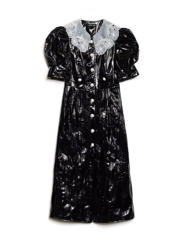 Lunette PU Midi Dress