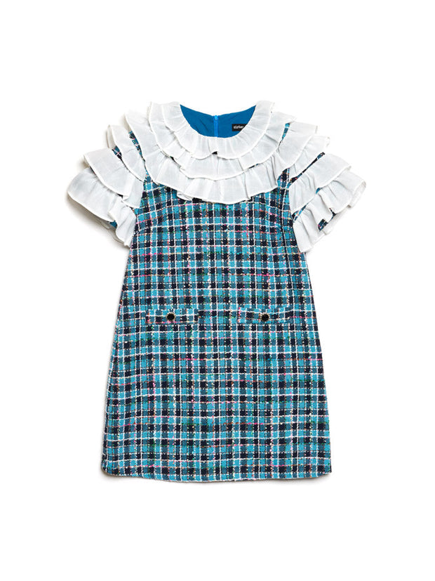 Chamber Tweed Check Mini Dress