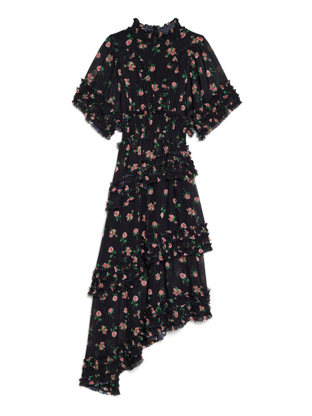 Rose Way Asymmetric Dress
