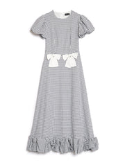 Lady Gingham Midi Dress