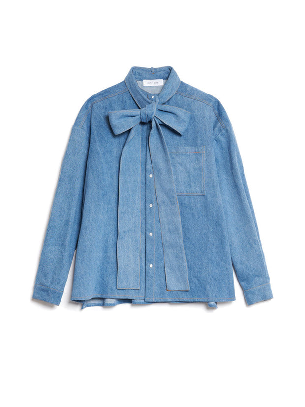 Lincoln Denim Bow Shirt