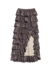 Lennox Leopard Ruffle Skirt