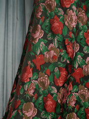 Fantasy Jacquard Midi Skirt Coal Black / Z