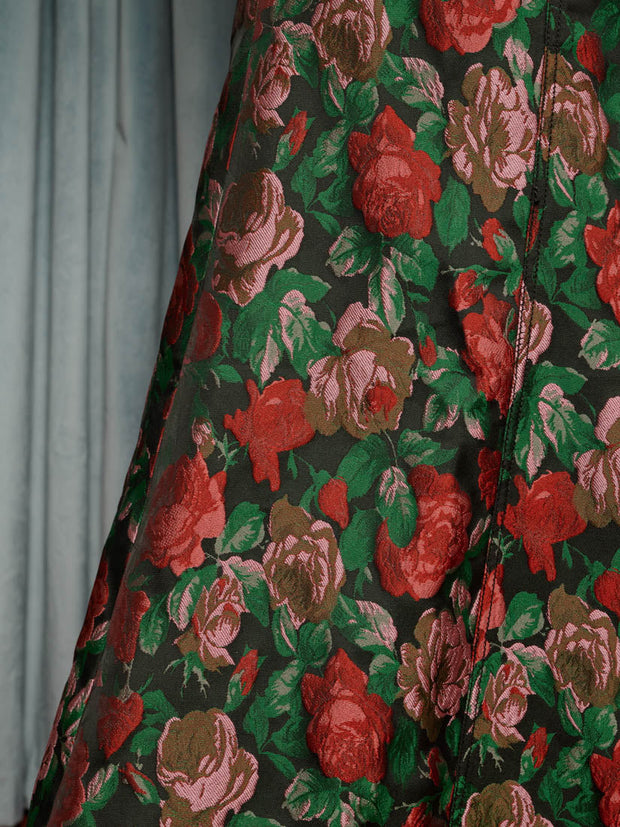 Fantasy Jacquard Midi Skirt Coal Black / Z