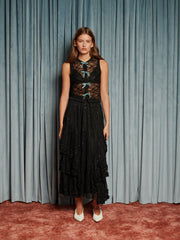 Eclipse Lace Midi Skirt