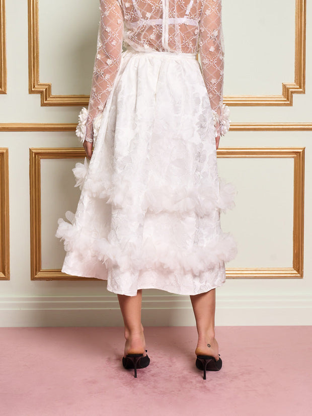 <b>DREAM</b> Giselle Jacquard Midi Skirt