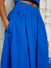 <b>DREAM</b> Blue Diary Midi Skirt