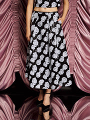 <b>DREAM</b> Roxie Rose Sequin Midi Skirt Onyx Black / Z