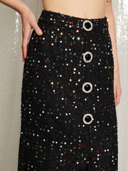 <b>DREAM</b> Confetti Crew Tweed Midi Skirt